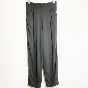 Michii Moon for Sanyo dark olive green high waisted pleated pants Y2K